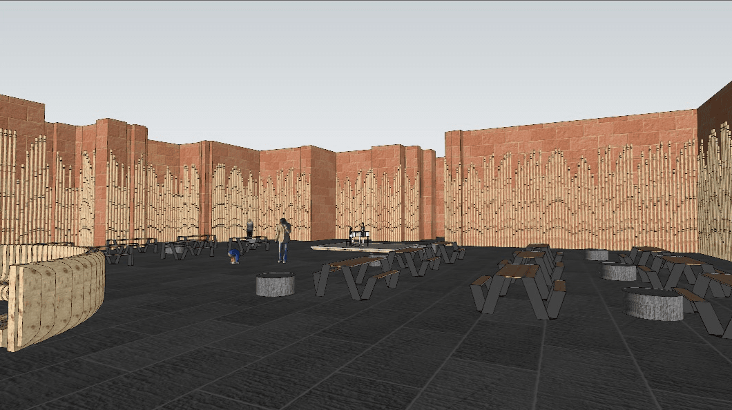 Pavilion model view 1