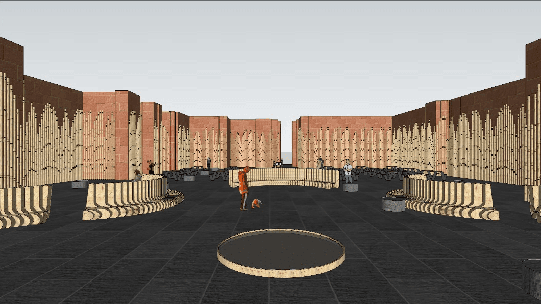 Pavilion model view 3